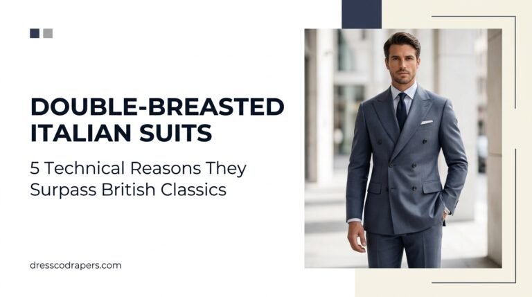This stock photo features a stylish and confident businessman wearing a double-breasted Italian suit, standing in a modern city setting. The image exudes professionalism, elegance, and luxury, making it perfect for use in business, finance, and entrepreneurship contexts. The photograph showcases the man's handsome appearance, with a subtle smile and a sense of authority, set against a blurred urban background with a mix of light and shadow. The image is ideal for illustrating articles, blogs, or marketing materials related to business, fashion, and style.