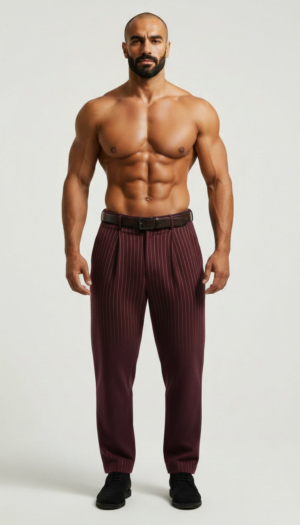 burgundy pinstripe pants Burgundy pinstripe pants / Trousers | Pinstripe Series