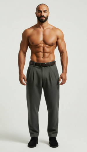 Luxury Charcoal Grey Pleated Dress Pants | Resort Collection Luxury Charcoal Grey Pleated Dress Pants | Resort Collection