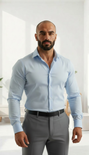 Lite Blue Formal Shirt (Slim / Modern Fit)