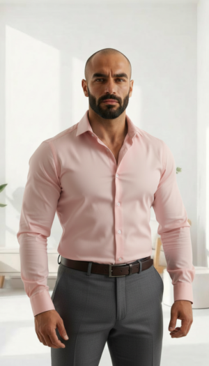 Pink Formal Shirt (Slim / Modern Fit)