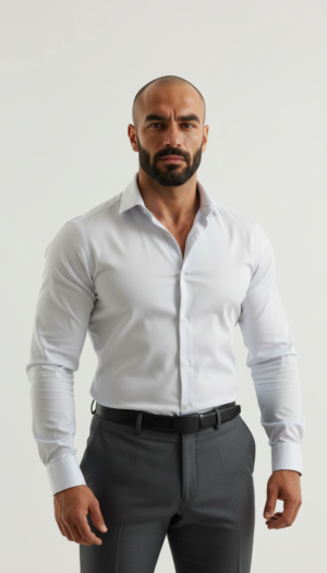 Premium White Formal Shirt (Slim / Modern Fit)